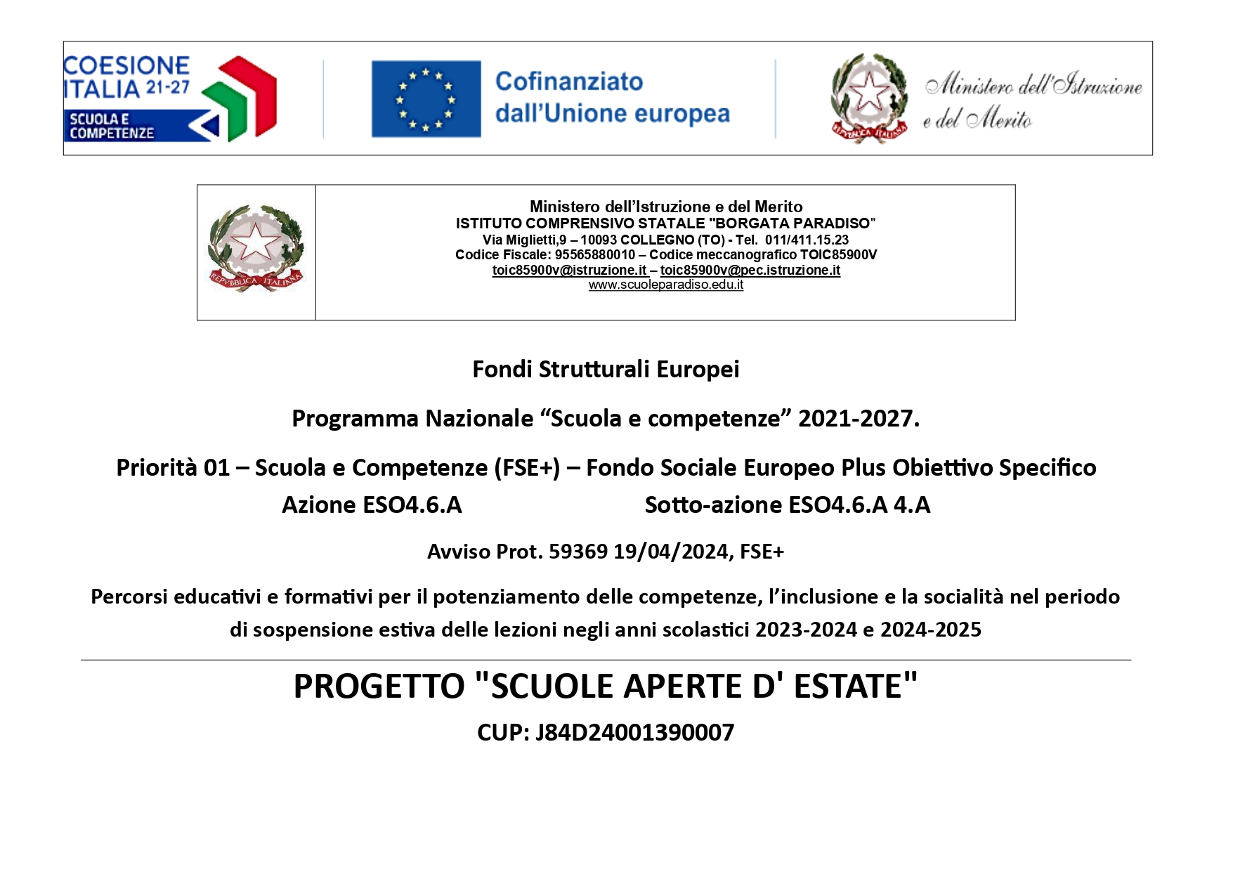 PIANO ESTATE 2023-24 E 2024-25